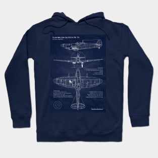 Spitfire Vb Blueprint Hoodie